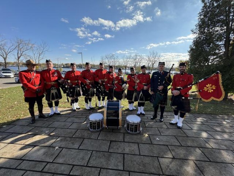 RCMP Pipeband - RCMP "C" Division Pipes and Drums - Correctional Services Canada Memorial Service November 4, 2023