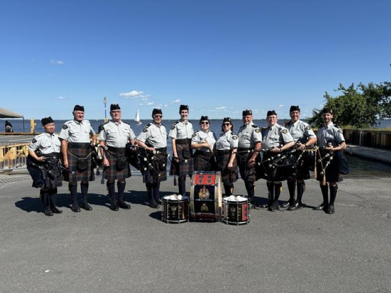 RCMP Pipeband - RCMP "C" Division Pipes and Drums - Pointe Claire Canada Day July 1, 2024