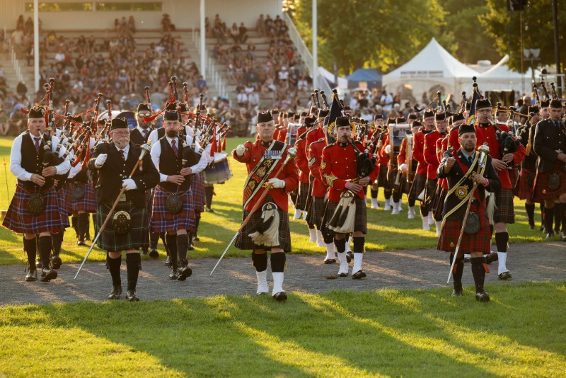 RCMP Pipeband - RCMP "C" Division Pipes and Drums - Maxville Highland Games August 3, 2024