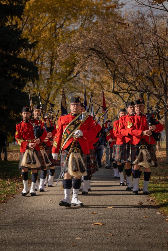 RCMP Pipeband - RCMP "C" Division Pipes and Drums - Lachine Remembrance Day November 10, 2024