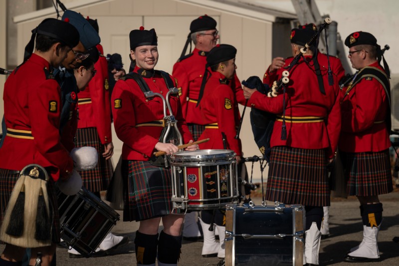 RCMP Pipeband - RCMP "C" Division Pipes and Drums - Lachine Remembrance Day November 10, 2024