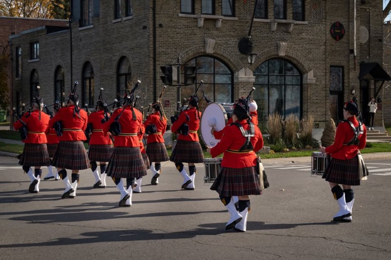 RCMP Pipeband - RCMP "C" Division Pipes and Drums - Lachine Remembrance Day November 10, 2024