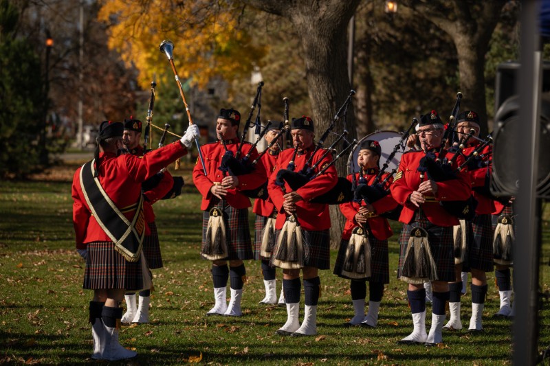 RCMP Pipeband - RCMP "C" Division Pipes and Drums - Lachine Remembrance Day November 10, 2024