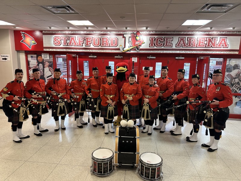RCMP Pipeband - RCMP "C" Division Pipes and Drums - SUNY Plattsburgh Graduation Ceremony December 14, 2024