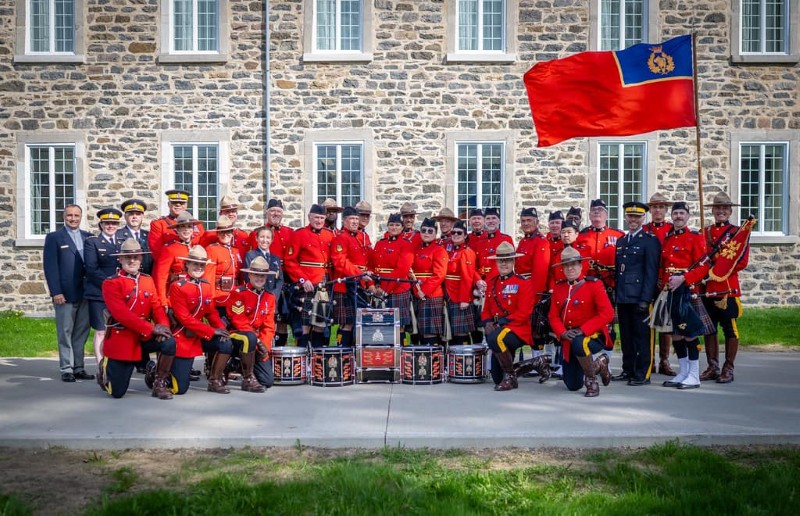 RCMP Pipeband - RCMP "C" Division Pipes and Drums - Police Memorial Service Nicolet May 12, 2025